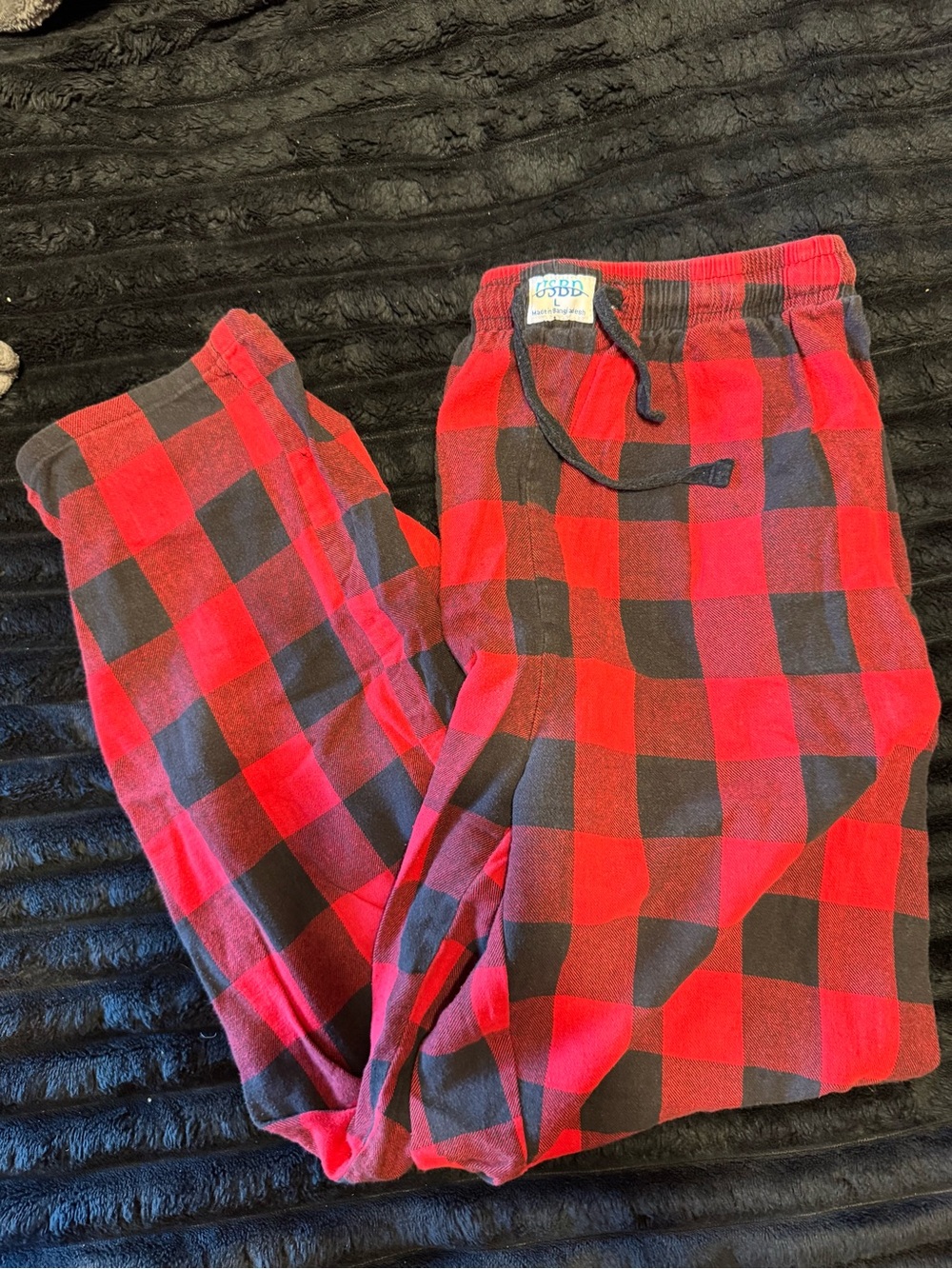 Red and Black Plaid Women’s Sleep Pants -